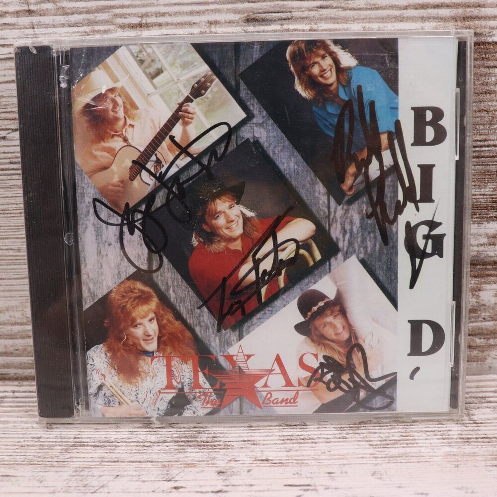 Texas The Band Bid D Autographed CD New Sealed 1991 Dymon Records BMI TTB-126-CD